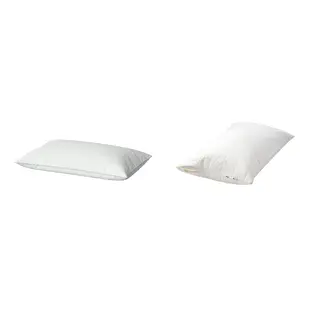 BRUKSVARA/LUDDROS set: pillow, high + pillow protector