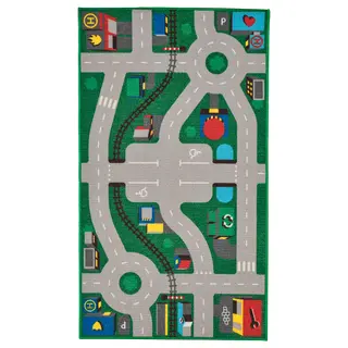 LILLABO rug, green, 75x133 cm