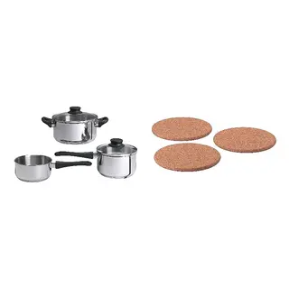 pot + pot stand set: 5-piece cookware set + pot stand