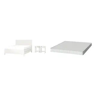 TONSTAD/BRUKSVARA Bed with 16cm thick mattress, pocket sprung, foam, extra firm