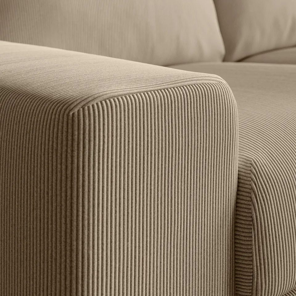 VIMLE 3-seat sofa, with wide armrests/Kelinge beige