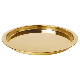 GLATTIS tray, brass-colour, 38 cm