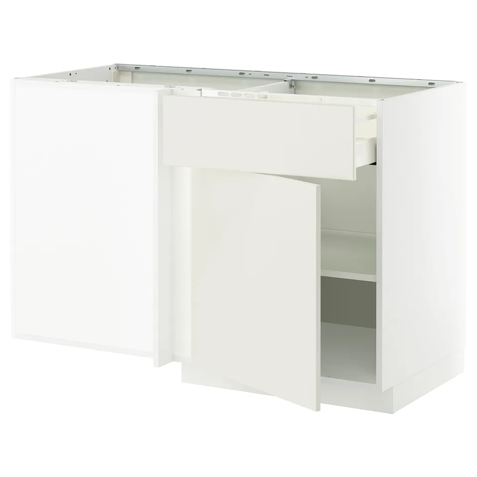 METOD white kitchen unit, modern design, clean lines, strong frame, adjustable shelves.