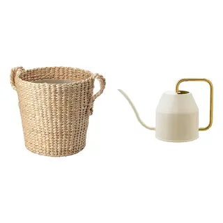 TÖRNBÄR/VATTENKRASSE set: plant pot + watering can