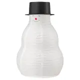 STRÅLA LED table decoration, battery-operated/snowman white, Width 195 x Height 280 mm