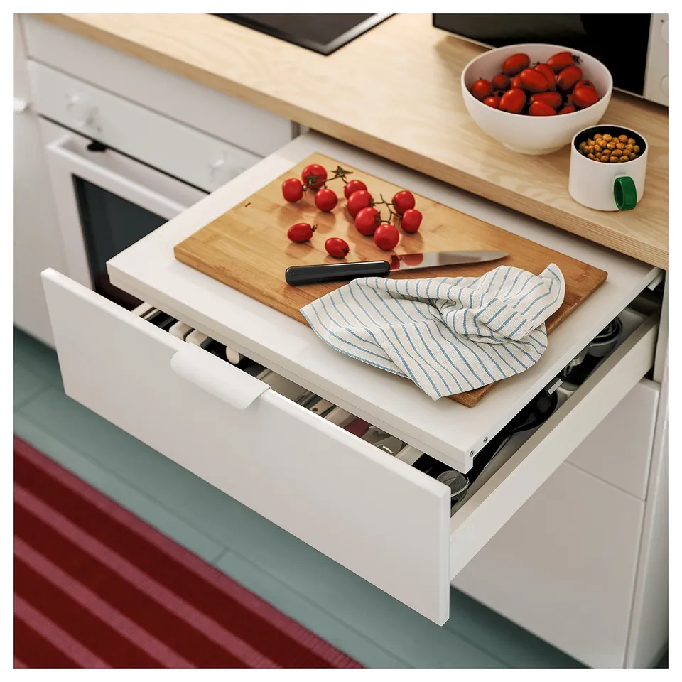 EKBACKEN Worktop, plywood effect/laminate, 186x2.8 cm