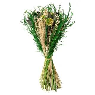 MÄVINN flower bouquet, green/white, Height 40 cm