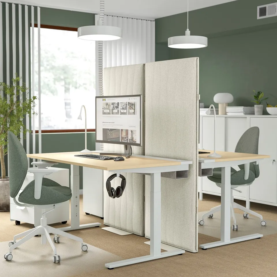 Mitzon acoustic divider: absorbs sound, reduces distractions, 80mm thick.