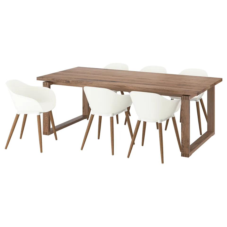 part: MÖRBYLÅNGA / GRÖNSTA table and 6 armchairs