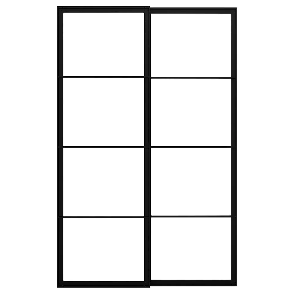 part: PAX pair of sliding door frames w rail