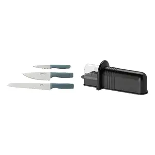 ASPEKT/TIGERBARB set: 3-piece knife set + knife sharpener