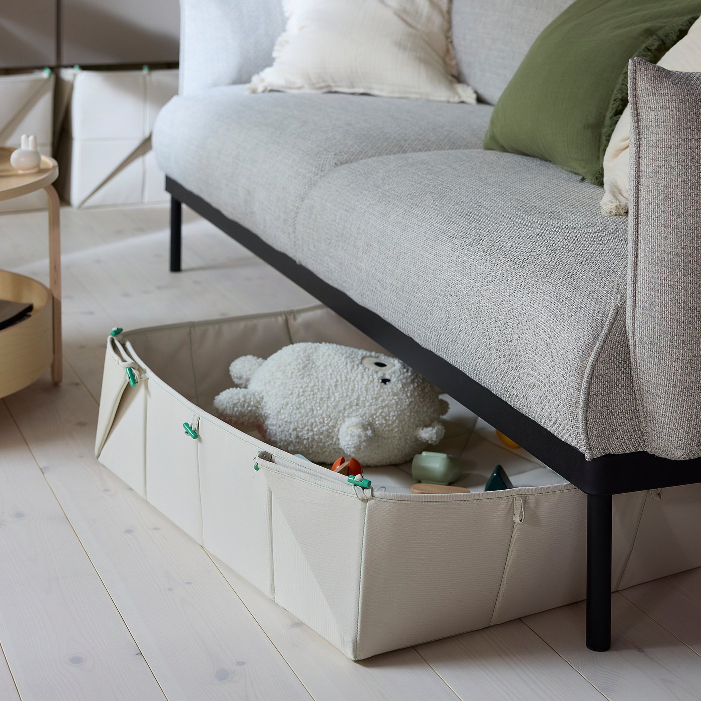 GREJSIMOJS Mat/storage box, foldable/beige