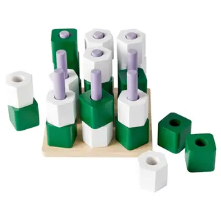 GREJSIMOJS board game, tic-tac-toe/multicolour, Length 15 x Width 15 cm