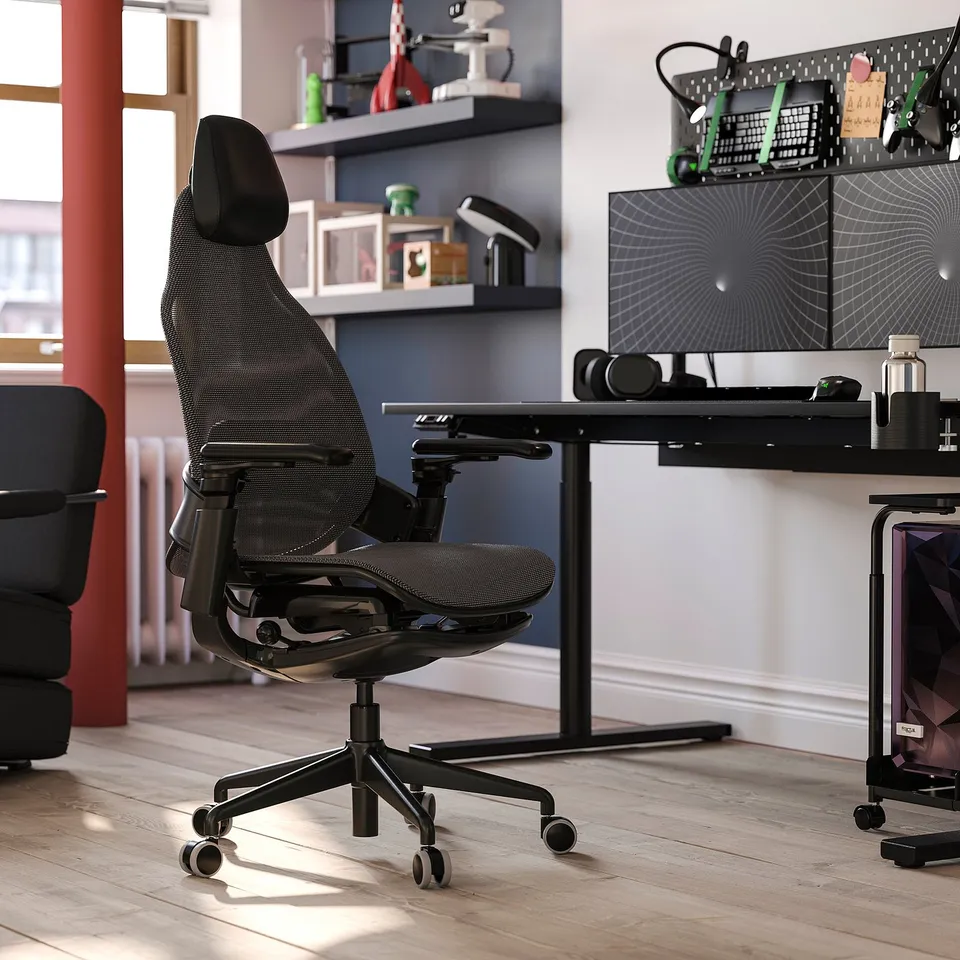 BÄSTBOLL Gaming chair, black/Mjuk black