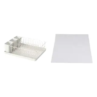 VARIERA set: dish drainer + drawer mat