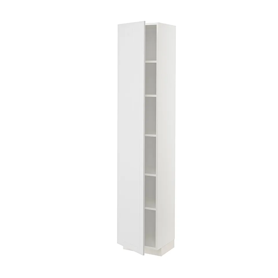 METOD High cabinet with shelves, white/Stensund white, 40x37x200 cm