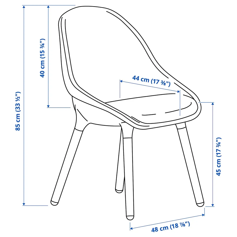 Illustration with measurements for the product: NORRMJÖLE.