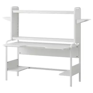 FREDDE gaming desk, white, Depth 74 x Height 146 cm