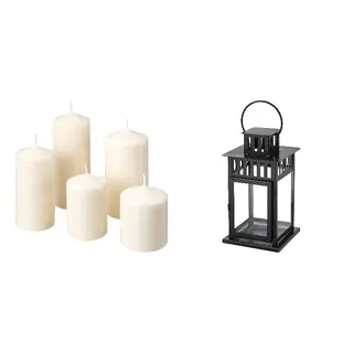 candle + closed lantern