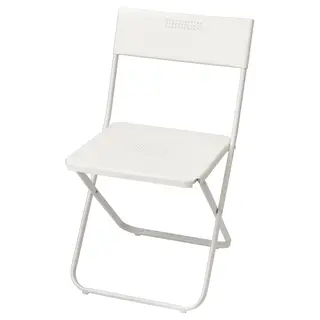 FEJAN chair, outdoor, foldable white