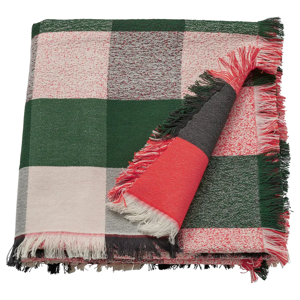 VINTERFINT Throw, check pattern multicolour, 130x170 cm