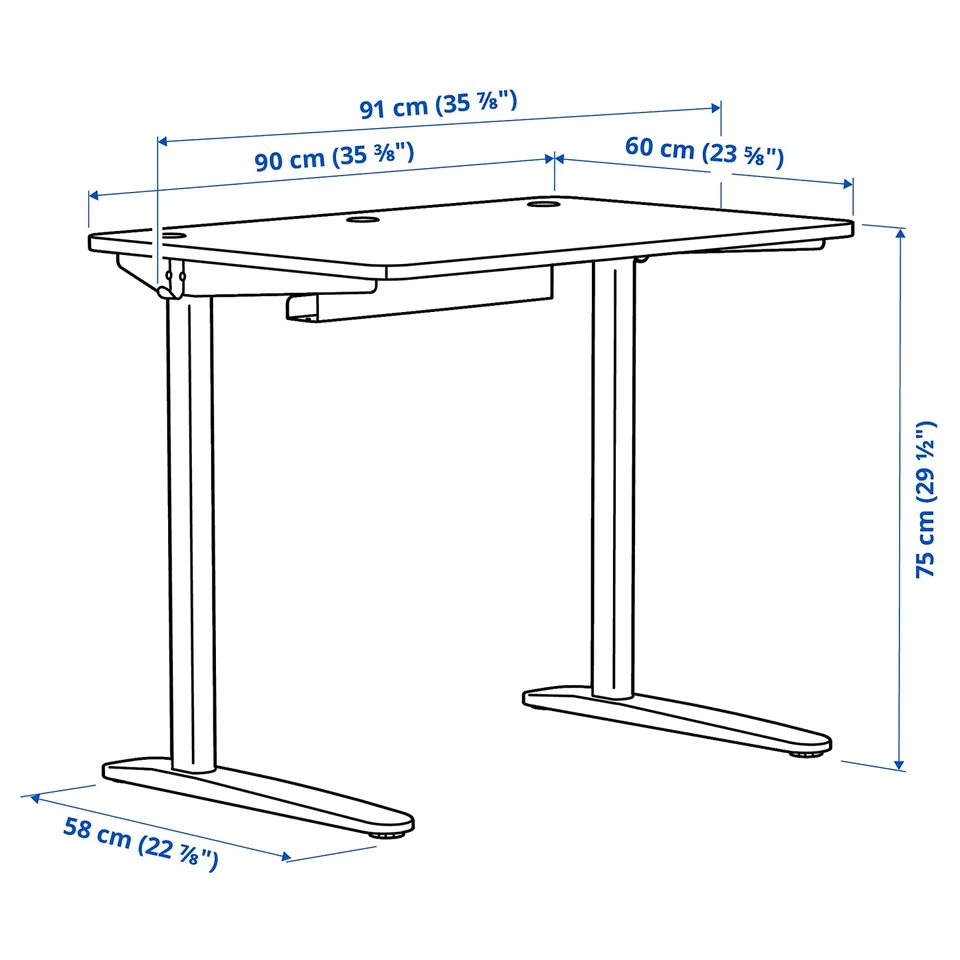 Illustration with measurements for the product: RELATERA.