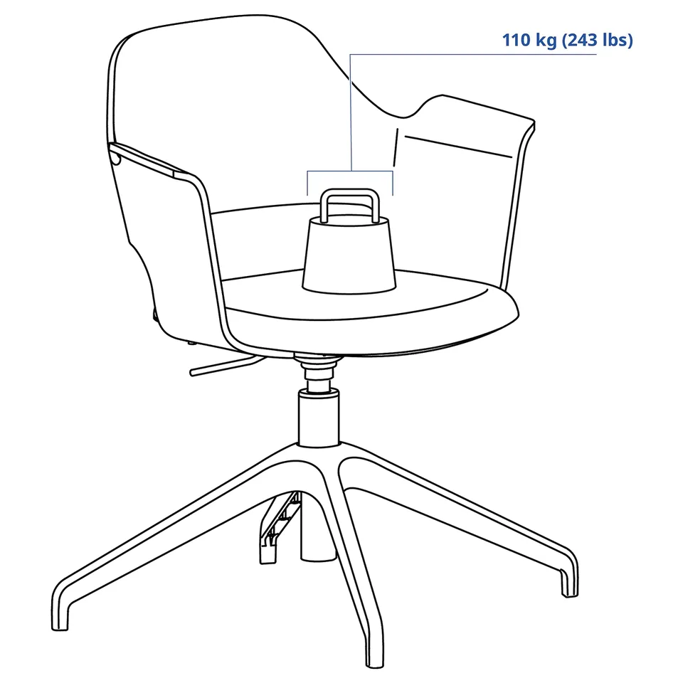 part: FJÄLLBERGET conference chair with castors