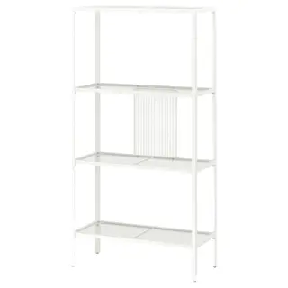 BAGGEBO shelving unit, metal/white, 60x25x116 cm