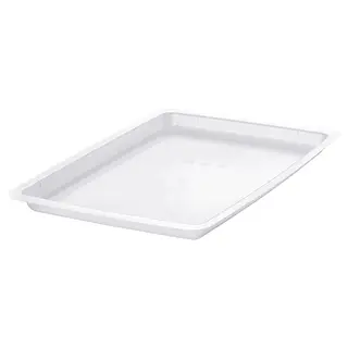 UPPSNOFSAD lid, transparent white, 25x17 cm