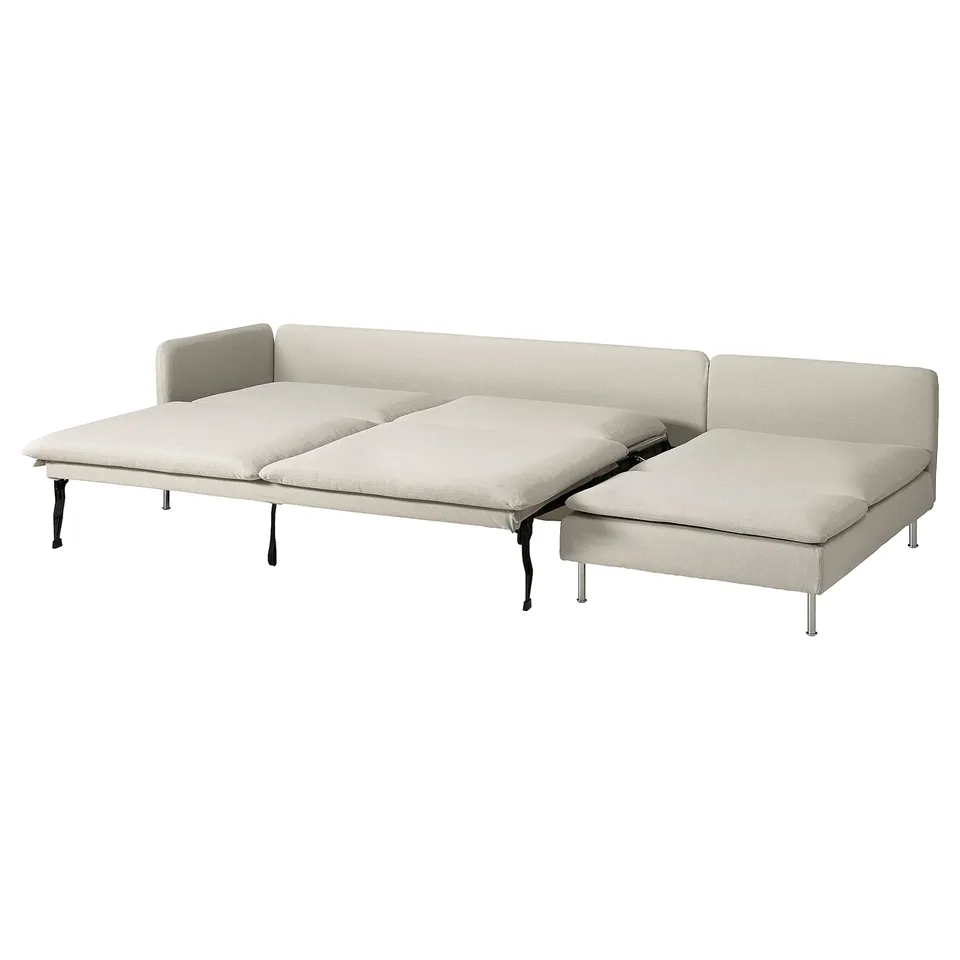 SÖDERHAMN sofa-bed, grey, modern design, spacious, convertible.