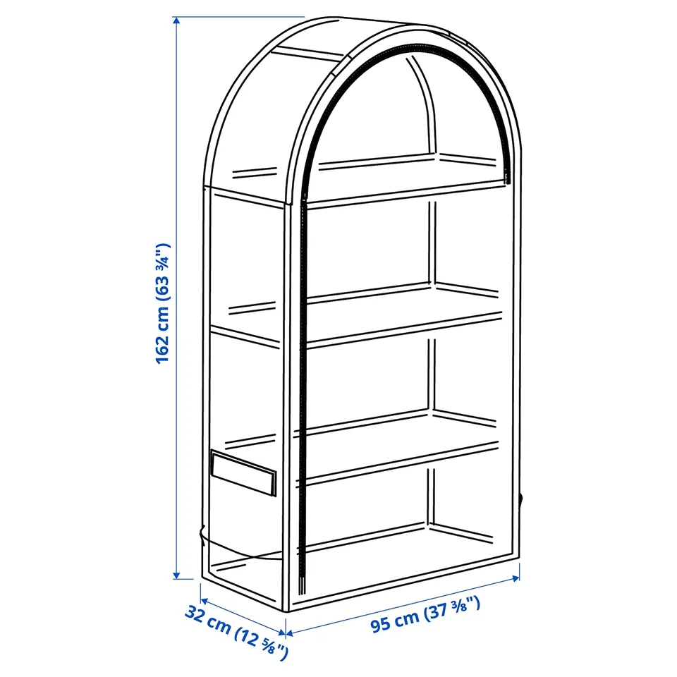 Illustration with measurements for the product: ASPAREN.