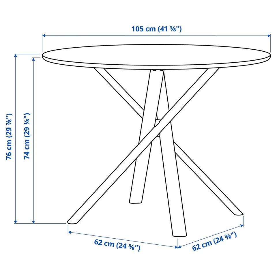 NORRMJÖLE / NORDMANSSKÄR Table and 4 chairs, marble effect black/black Tonerud grey, 105 cm
