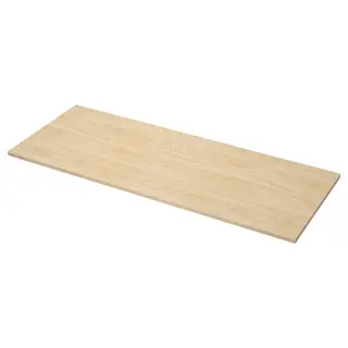 EKBACKEN worktop, ash effect/laminate, Length 246 x Depth 63.5 cm