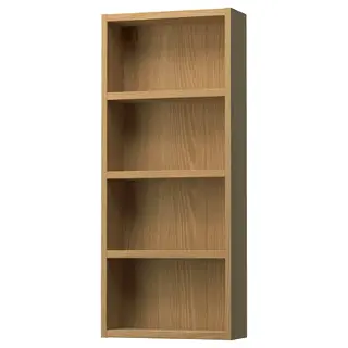 HAGAÅN wall open cabinet, oak effect, 40x15x95 cm