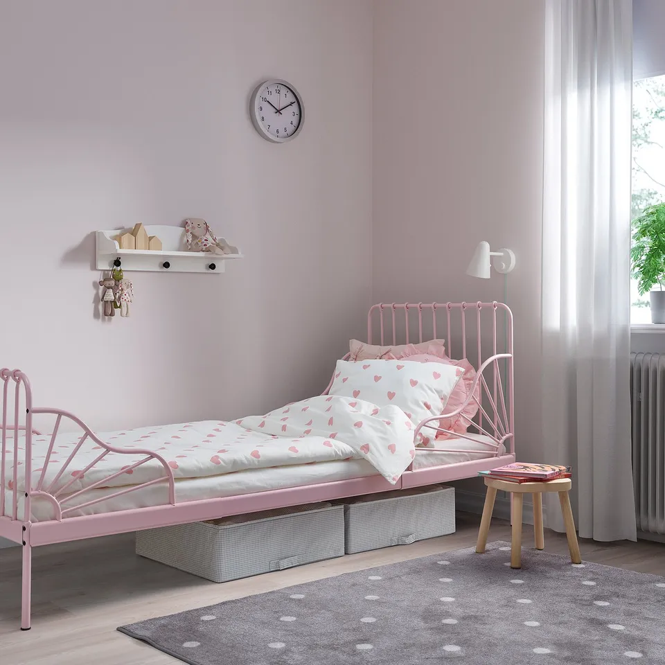part: MINNEN ext bed frame with slatted bed base