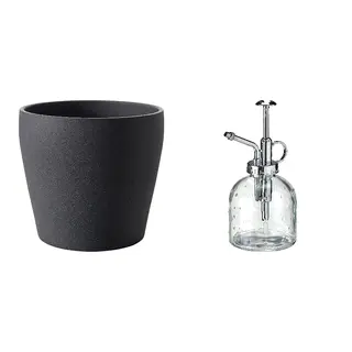 PERSILLADE/SESAMFRÖN set: plant pot + plant mister