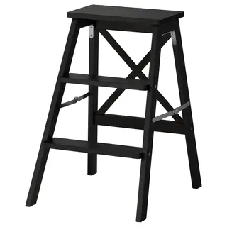 BEKVÄM step stool, black, 63 cm