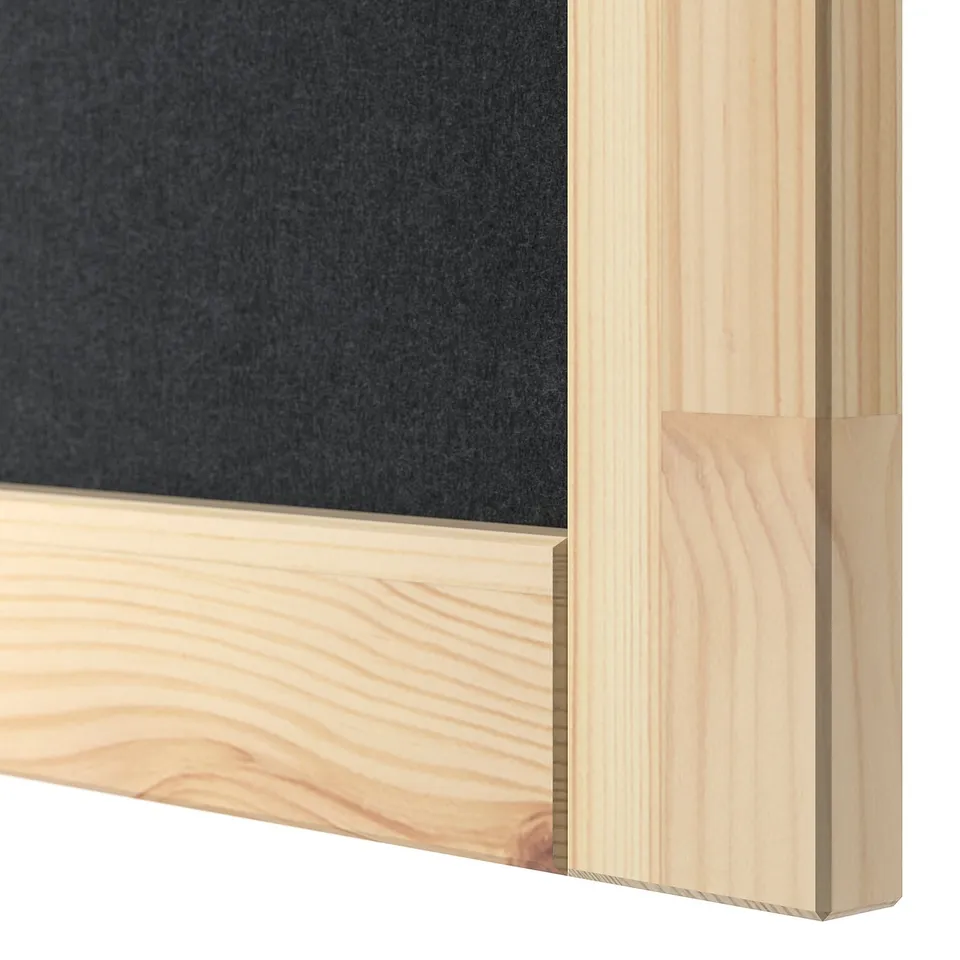Close-up of sturdy IVAR wood panel, smooth grain, natural finish.