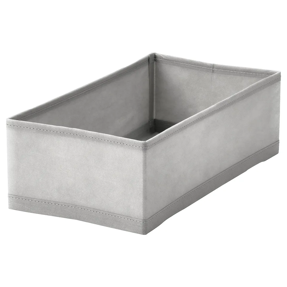 KOSINGEN Box, light grey, 20x38x12 cm