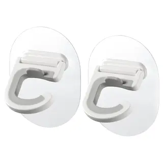PEPPRIG self-adhesive hanger for mop, grey/white
