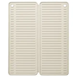 RINNIG dish drying mat, beige, 51x42 cm