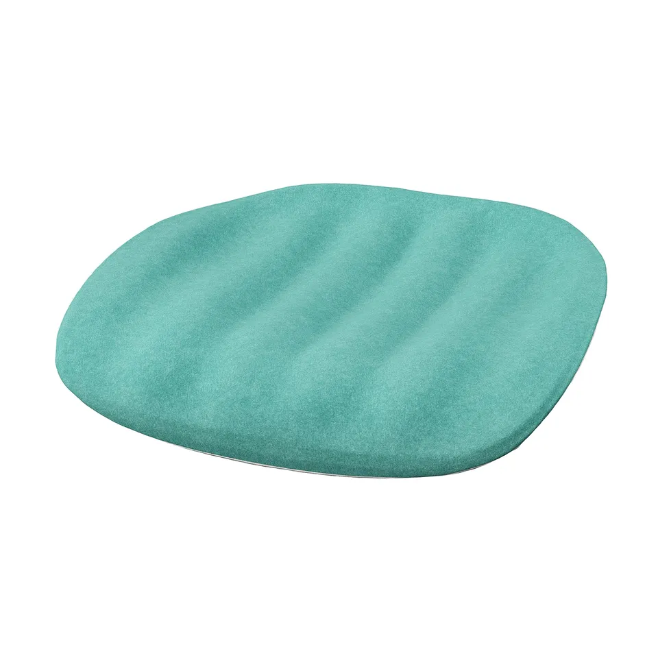 PYNTEN seat cushion, turquoise, soft, recycled polyester.