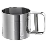 IDEALISK flour sifter, stainless steel, Height 9.5 cm