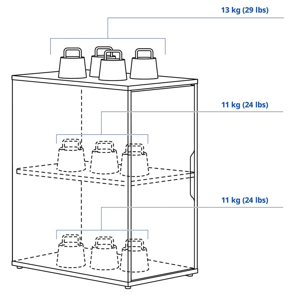 Illustration with measurements for the product: ALEX.