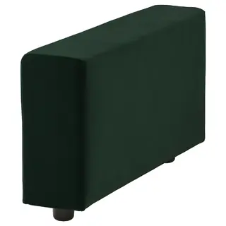 VIMLE armrest, wide/Djuparp dark green, Depth 93 x Height 48 x Width 22 cm