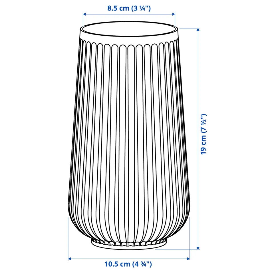 Illustration with measurements for the product: GRADVIS.