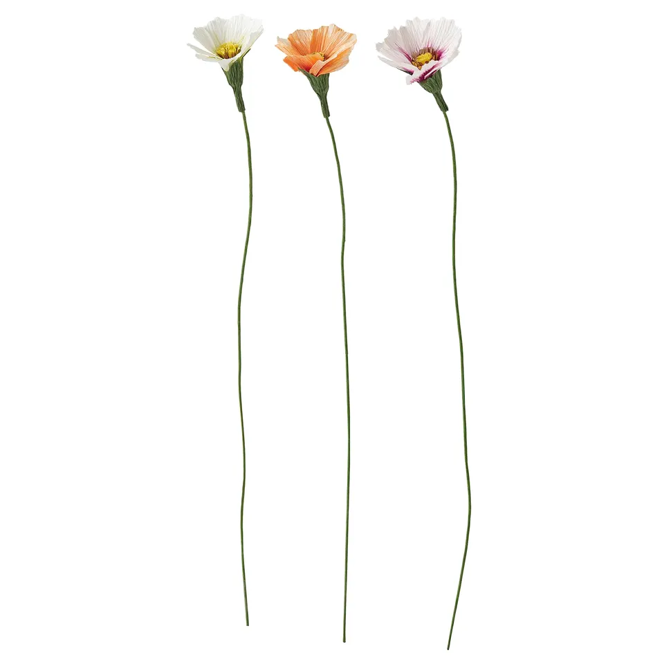 GULDSPETT Artificial flower, paper/cosmos assorted colours, 35 cm