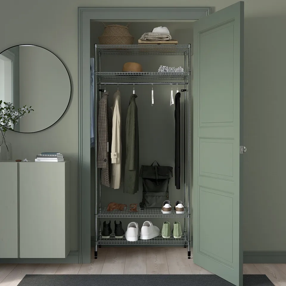 part: OMAR shelving unit with clothes rail