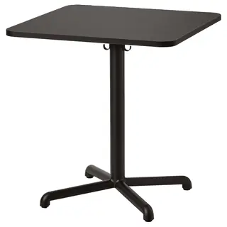 STENSELE table, anthracite/anthracite, 70x70 cm