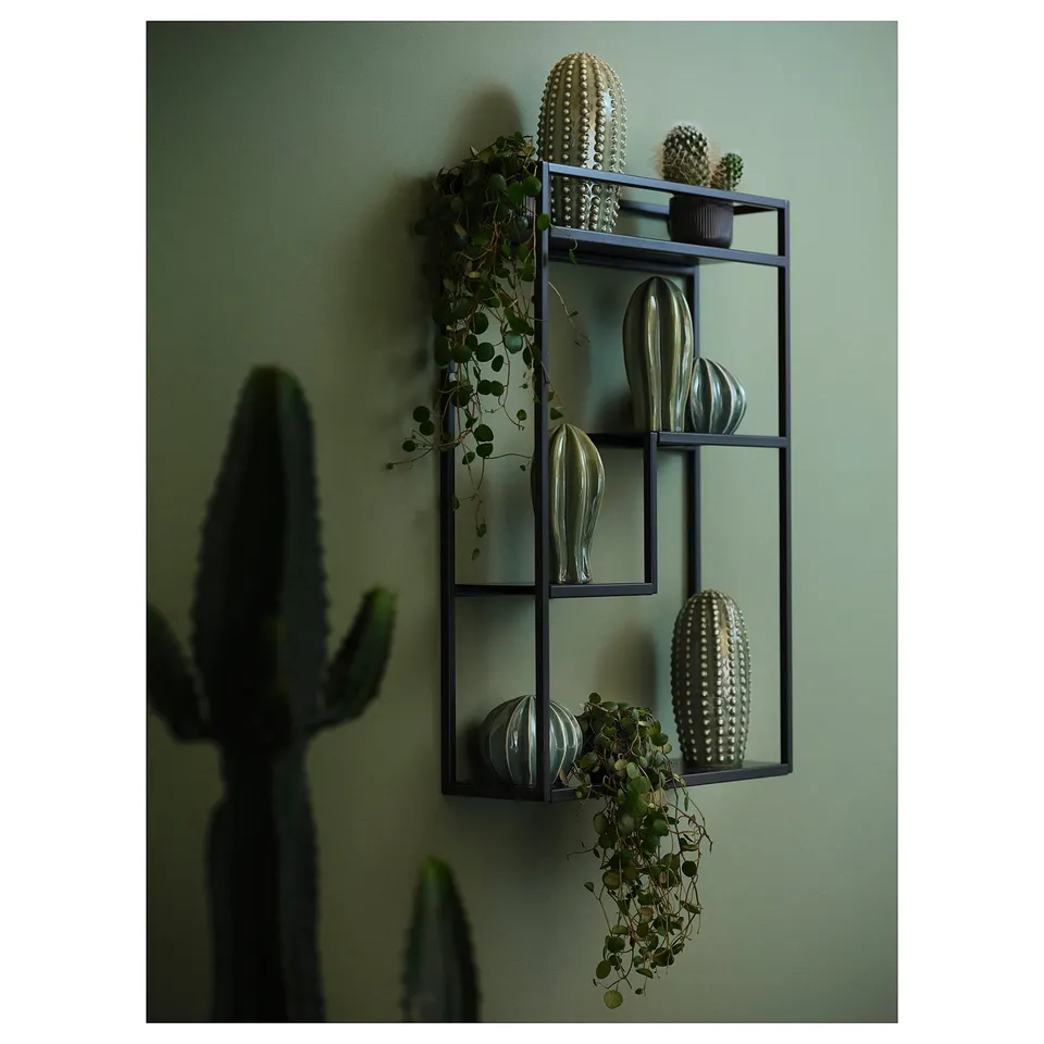 LINDÅSEN Display shelf, anthracite, 40x60 cm